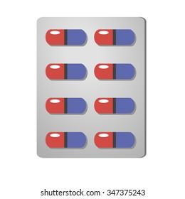 Medicine pills vector