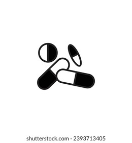 medicine pills vector type icon