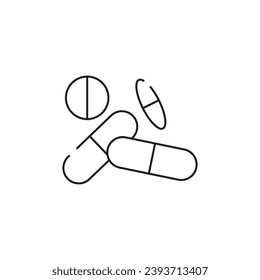 medicine pills vector type icon