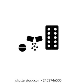 Symbol für die Vektorgrafik von Medikamententabletten