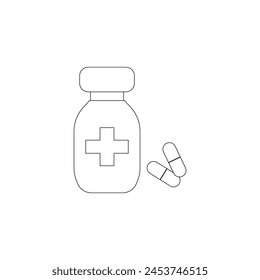 Symbol für die Vektorgrafik von Medikamententabletten