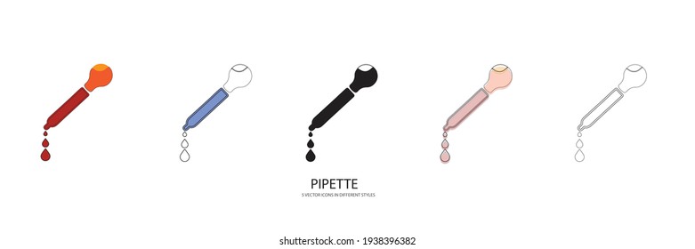 Arzneimittel-Pipette Vektorsymbol