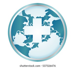 Medicine planet, vector illustration