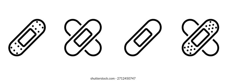 Medizinputz-Ikonensatz. Vektorgrafik.