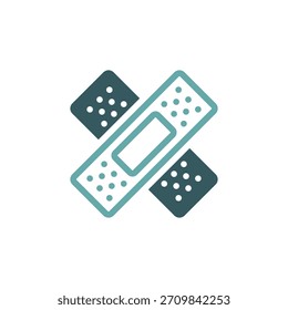 Medizinisches Gips-Symbol. Vektorgrafik.