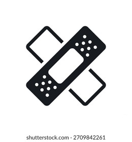 Medicine plaster icon. Vector illustration.