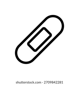Medicine plaster icon. Vector illustration.