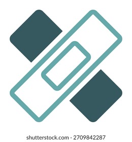 Icono de yeso de medicina. Ilustración vectorial.