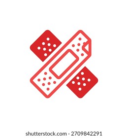 Medicine plaster icon. Vector illustration.