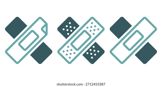 Medizinisches Gips-Symbol. Vektorgrafik.