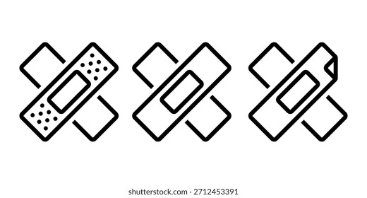Medicine plaster icon. Vector illustration.