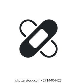 Ícone de gesso medicinal. Ilustração vetorial.