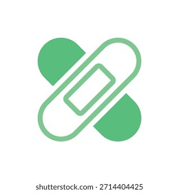 Medicine plaster icon. Vector illustration.