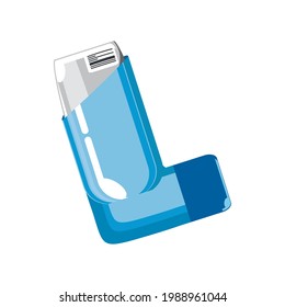 Medicine Plastic Inhaler Isolated Icon