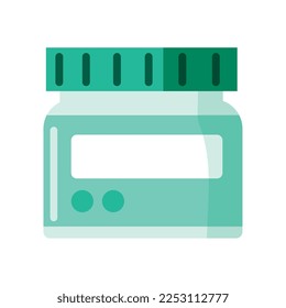 medicine pot container isolated icon