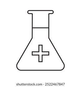 medicine potion bottle icon vector