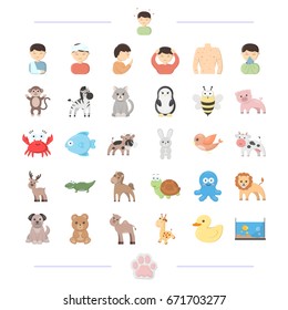 medicine, prevention, ecology and other web icon in cartoon style.domestic, dickies, fauna, icons in set collection.
