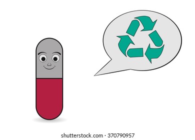 medicine recycling icon