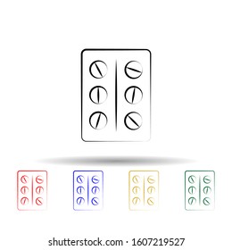 Medicine remedy multi color style icon. Simple thin line, outline vector of maternity icons for ui and ux, website or mobile application