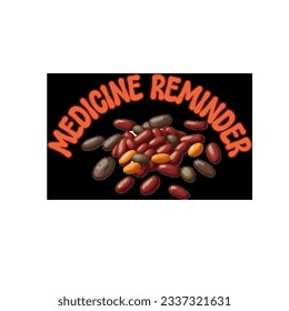 medicine remember text with medicine tablets illustration, medicine Typography, pills, Capsules, medicine pills  todo list words, daily digital planner sticker element clipart 

