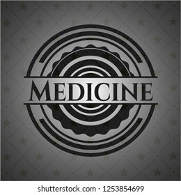 Medicine retro style black emblem