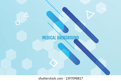 Medicine and science concept. Abstract healthy and medical background. Soft blue color.