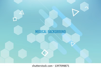  Medicine and science concept. Abstract healthy and medical background. Soft blue color.