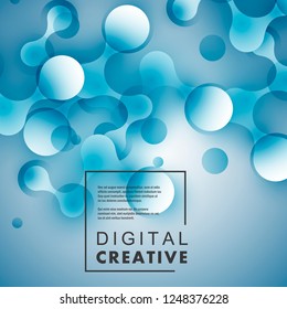 Medicine, science and technology concept background. Vector connection design.