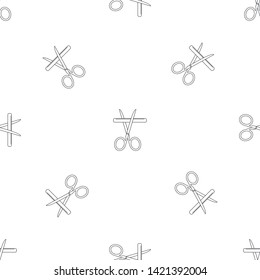 Medicine scissor pattern seamless vector repeat geometric for any web design