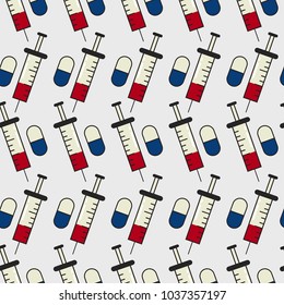 medicine seamless pattern
