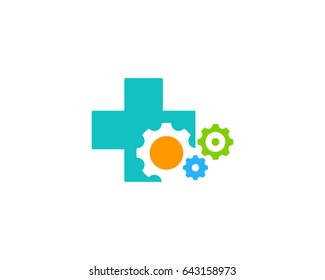 Medicine Service Icon Logo Design Element
