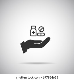 medicine services icon vector