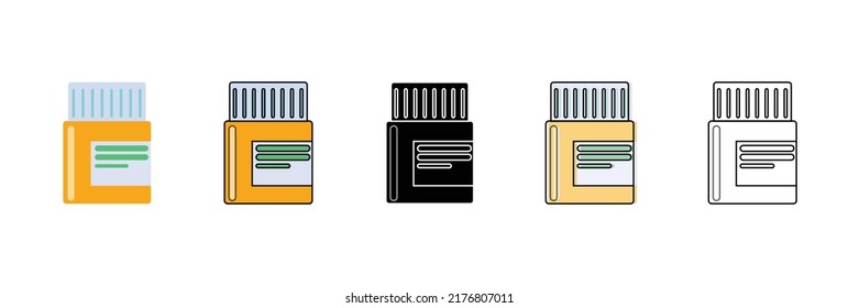 Medicine Set Vector Type Icon