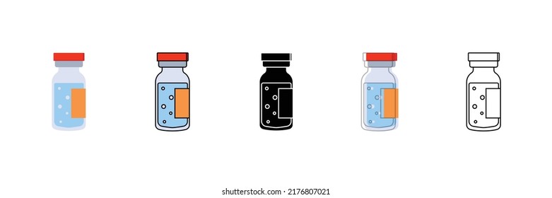 Medicine Set Vector Type Icon