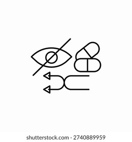 medicine sight icon sign vector