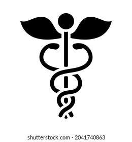 Medicine Sign Icon. Black Stencil Design. Vector Illustration.