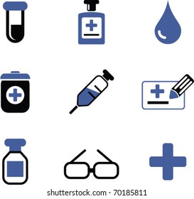 signos medicinales. vector