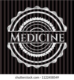 Medicine silver badge or emblem