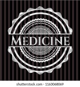 Medicine silver shiny emblem