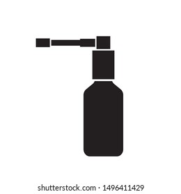 medicine spray bottle- vector illustration