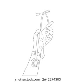 The medicine stethoscope Vector design