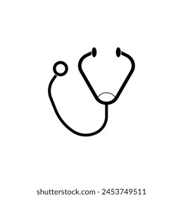 medicine stethoscope vector type icon
