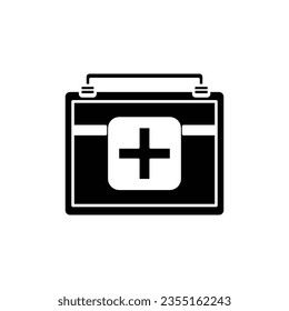 medicine storage box icon design, illustration design