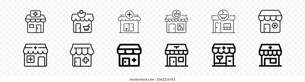 medicine store icon, pharmacy icon. Pharmacy symbol sign, pharmacy store icon, Medicine shop icon