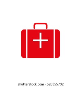 medicine, suitcase, vector icon, eps10