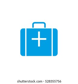 medicine, suitcase, vector icon, eps10