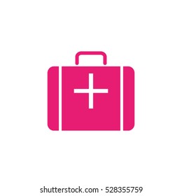 medicine, suitcase, vector icon, eps10