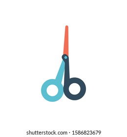 medicine surgrical scissors of vektor