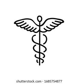 Medicine Symbol Doodle Icon, Vector Illustration