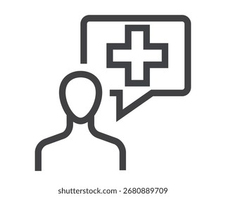 Medicine symbol icon concept. Vector design graphic illustration
